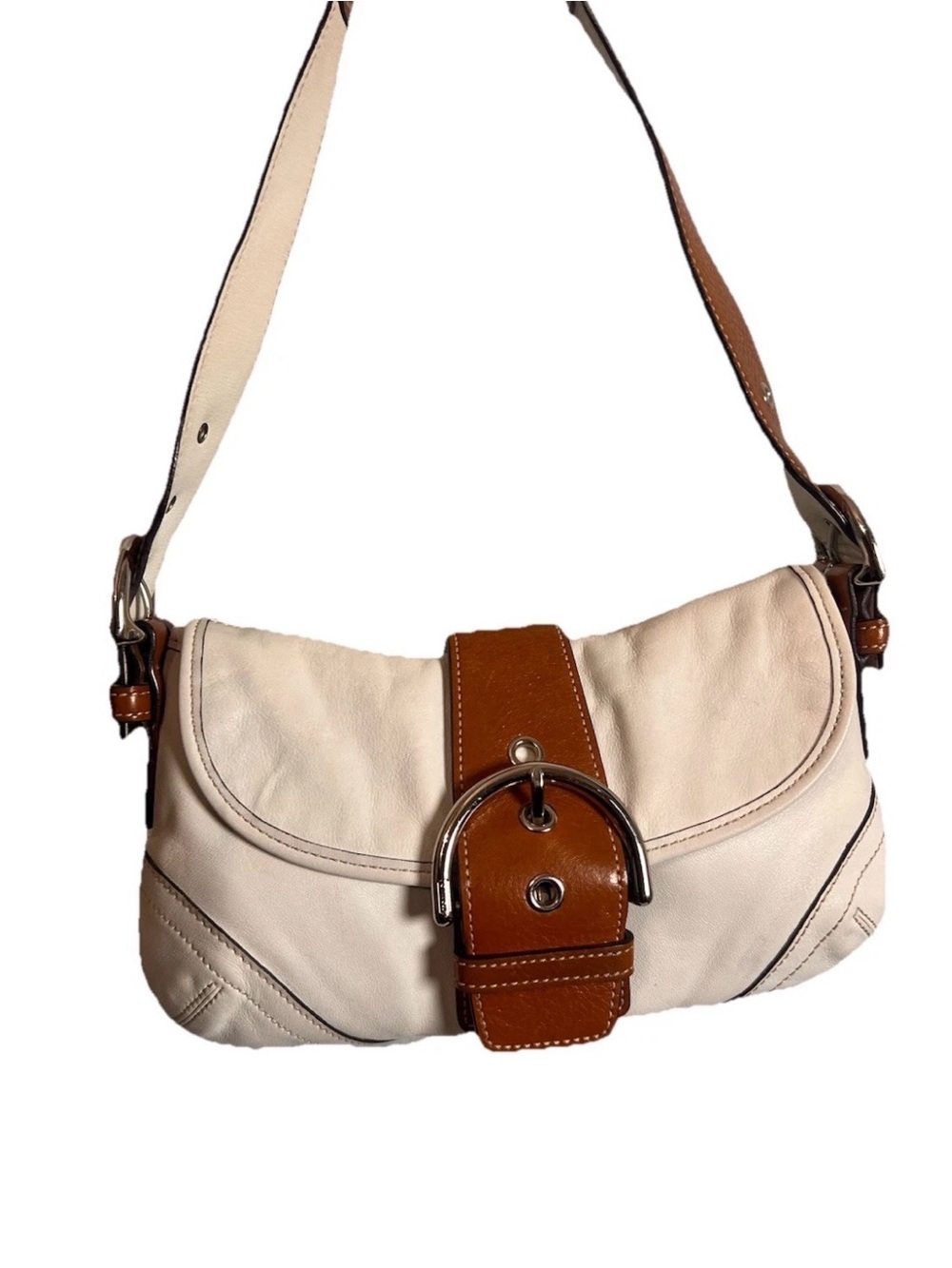COACH Y2K Vintage Soho Small Flap Shoulder Bag Luxury Designer Leather 9247